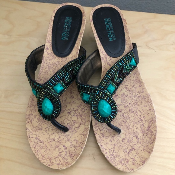 Kenneth Cole Reaction Wedge Sandals - Picture 4 of 16